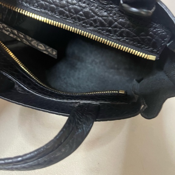Ampersand As Apostrophe Micro Tote Black Buffalo Textured Bag MSRP$473 SOLD OUT - Picture 12 of 13
